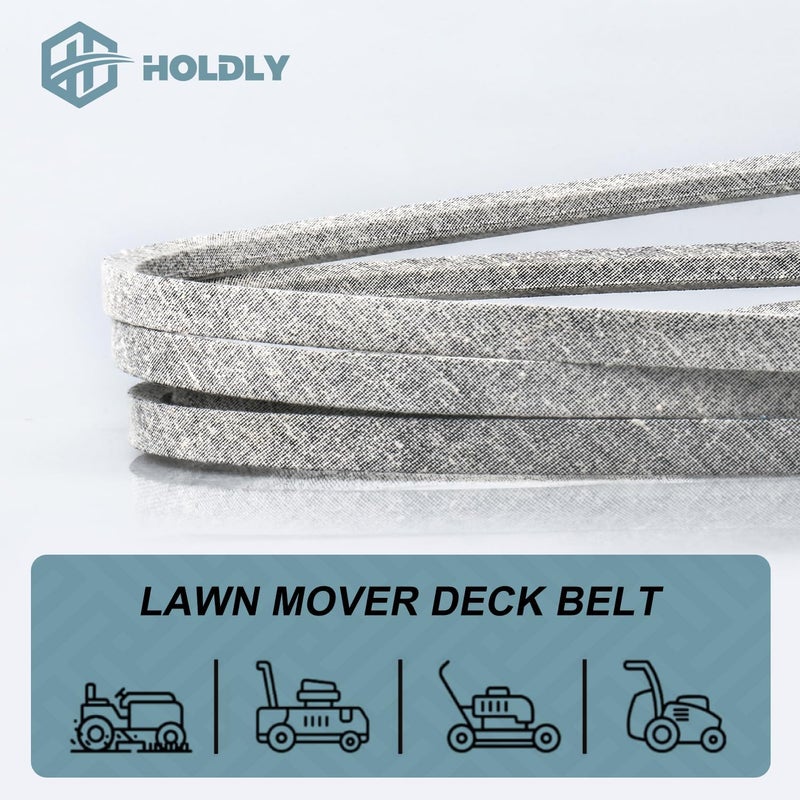 Holdly 1/2 x 133'' Kevlar Mower Deck Belt for MTD 754-04044, 954-04044, 754-04044A, 954-04044A, for Cub Cadet RZT 50 Z Force S 48 Troy Bilt Mustang 50 (754-04044) - Image 3